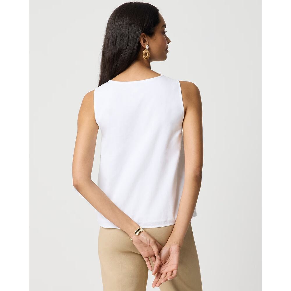 NWT J. Crew Linen-Blend Button-Front Shell Size L - Picture 3 of 7